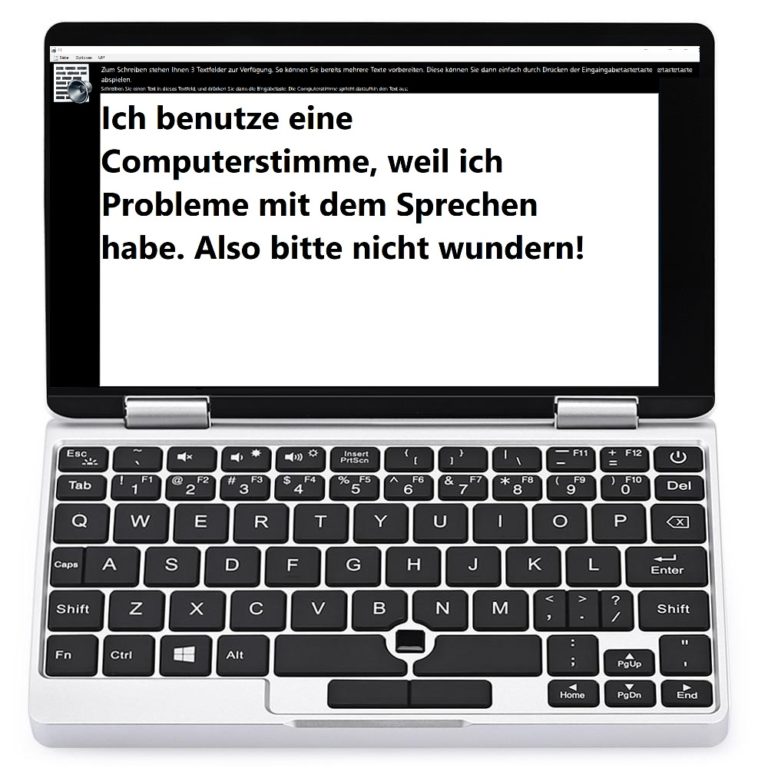 Kommunikation für Menschen mit Behinderungen mittels Talker